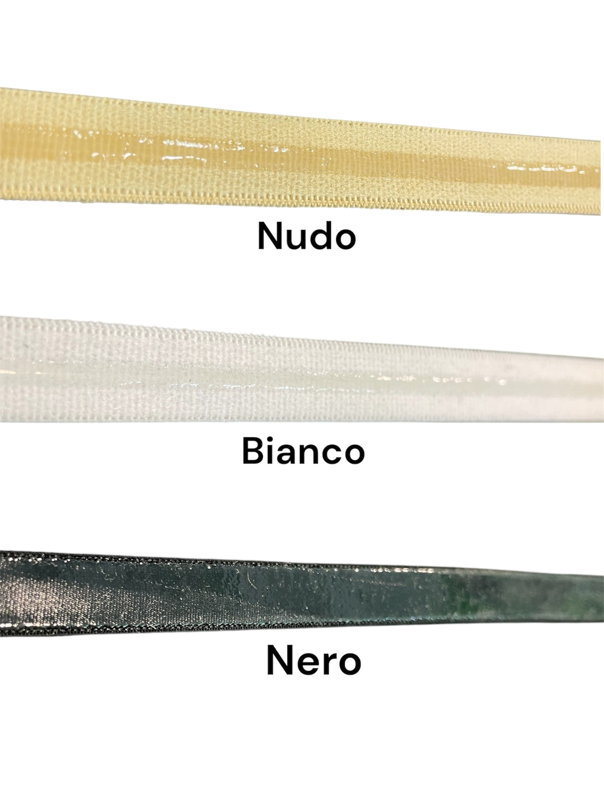 Elastico antiscivolo con silicone 10 mm - rotoli 10mt