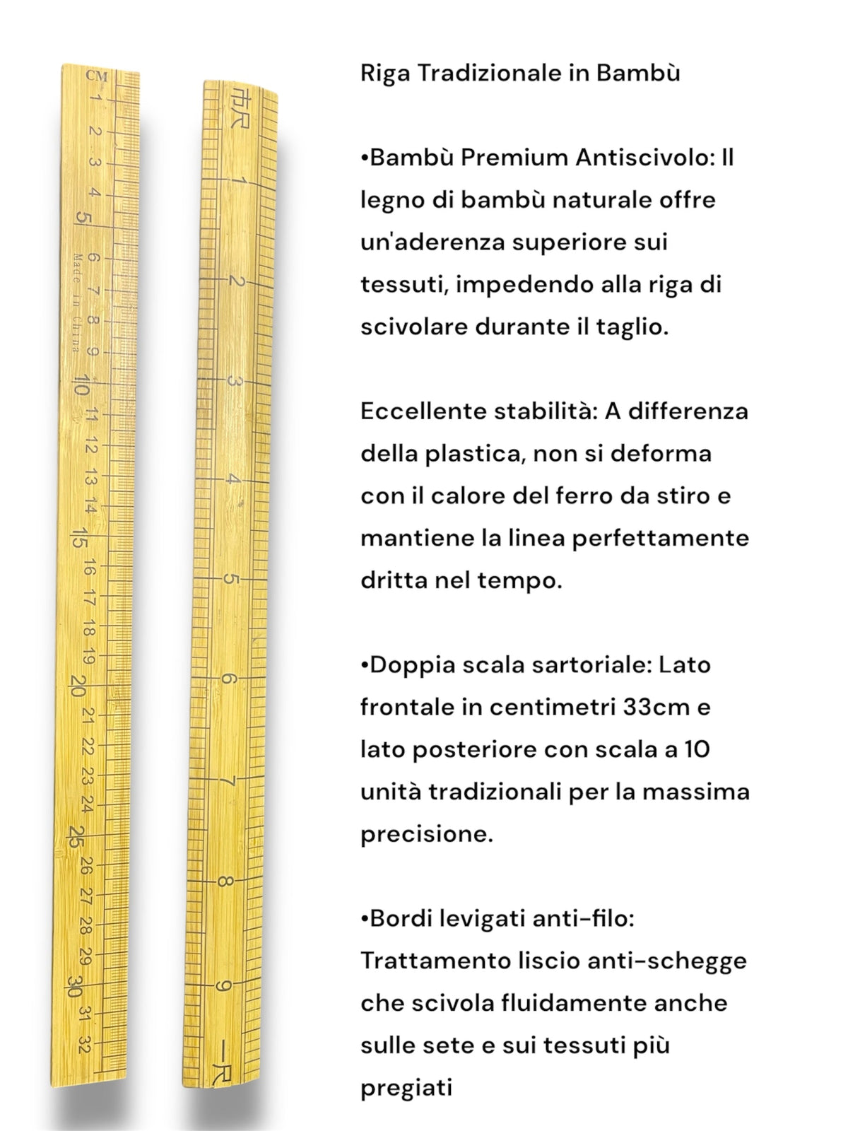 Riga Sartoriale Tradizionale in Bambù