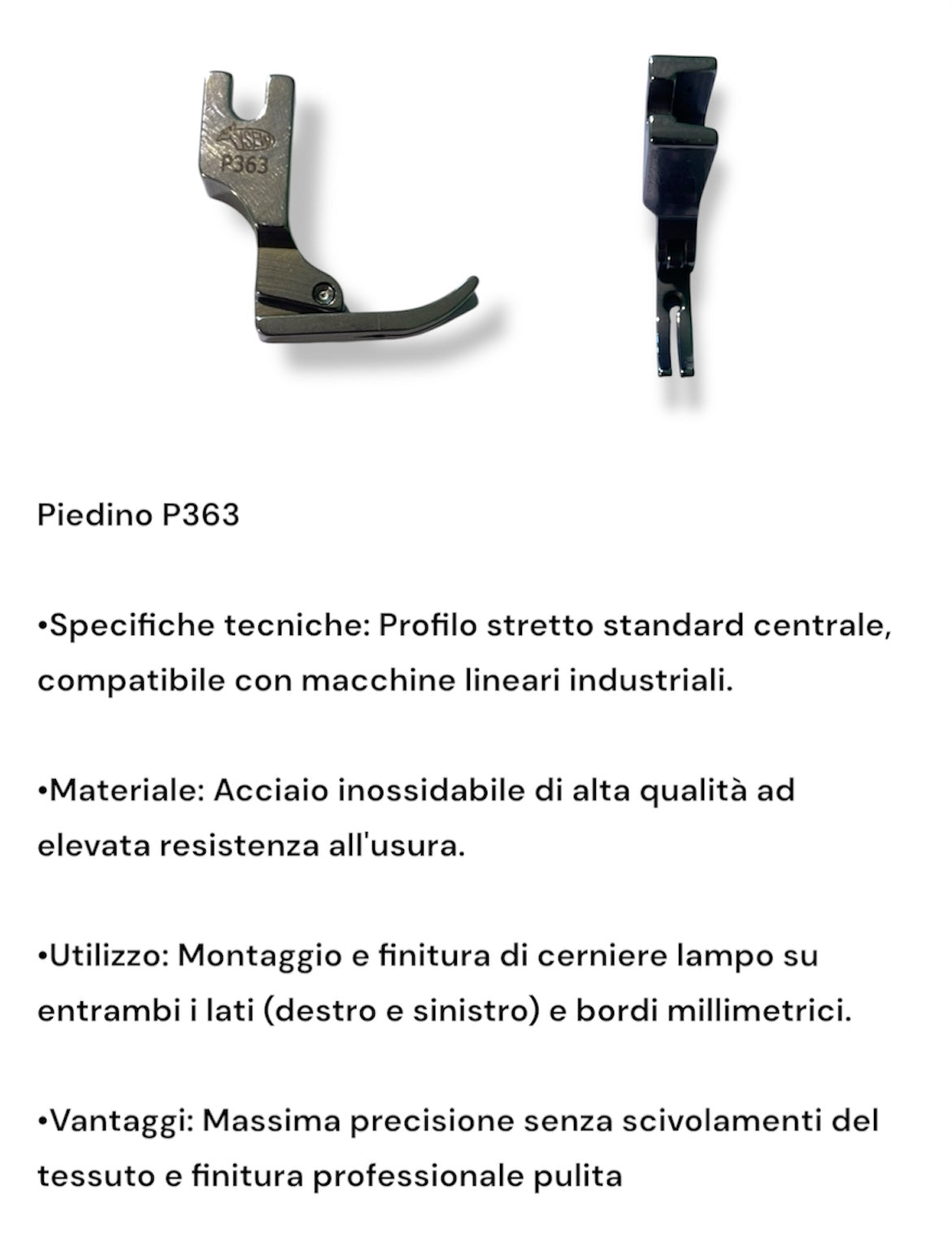 Piedini per Cerniere Industriali – S518 2.0 / P36LN / P363 / P36L