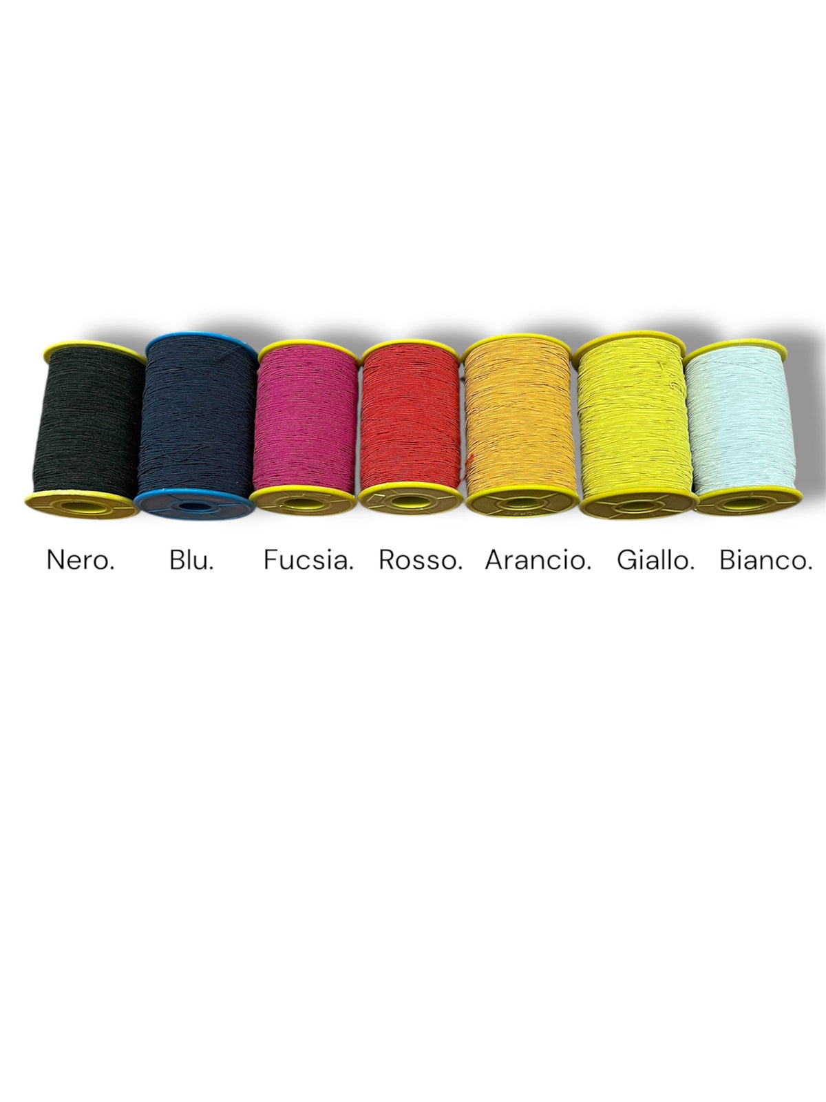 Cucirino elastico Liu nero e rosso