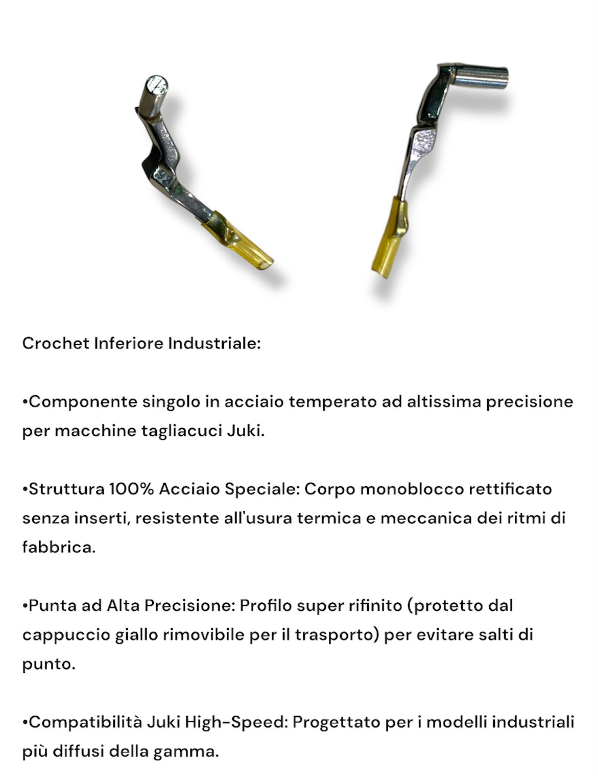Crochet Inferiore Industriale per Macchine Tagliacuci Juki – Acciaio Temperato Alta Precisione