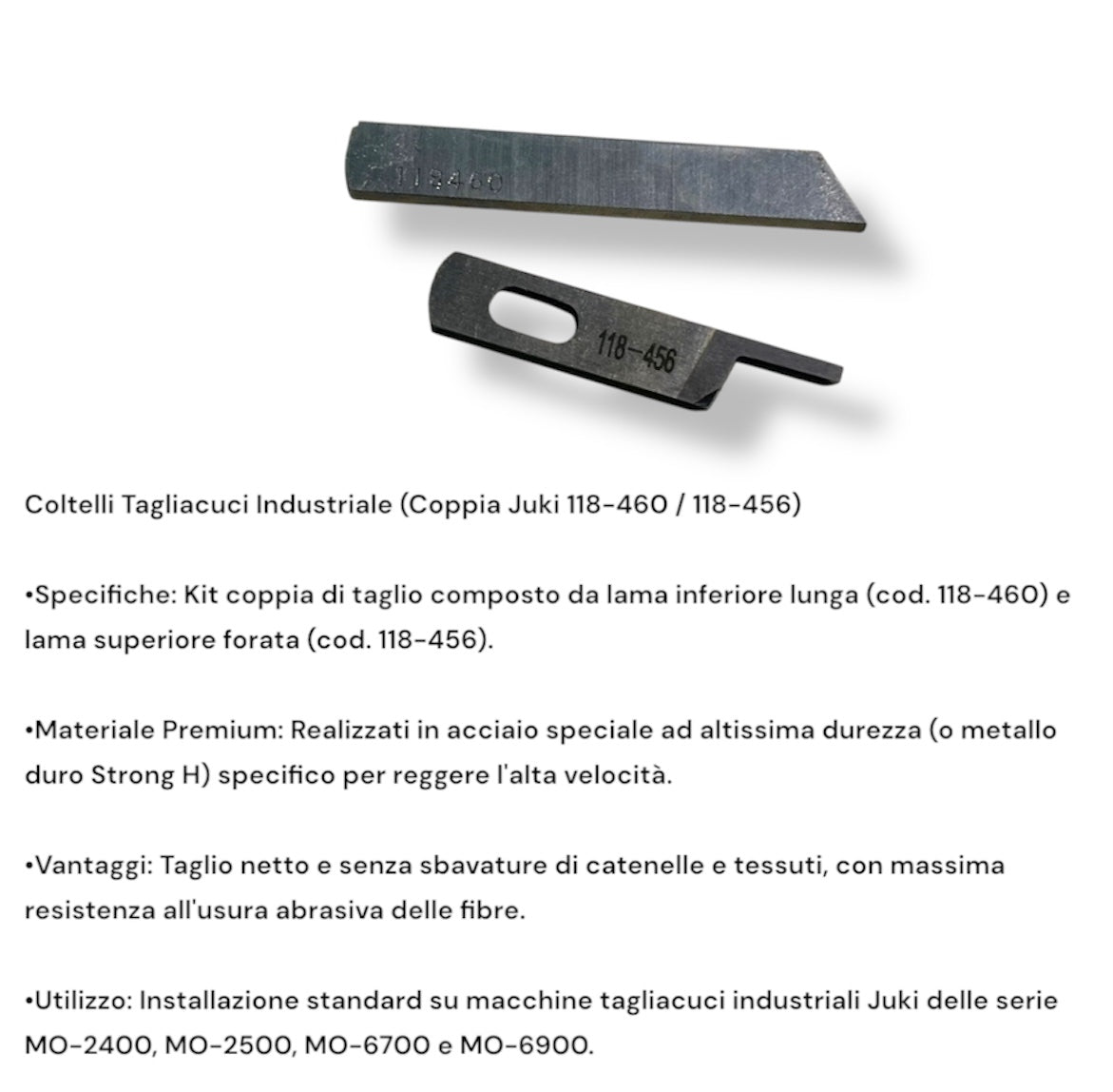 Coltelli Industriali Juki – Kit Rasafilo e Tagliacuci
