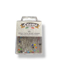 Spilloni testa in vetro  50 × 0,80 mm – Box 50 pezzi