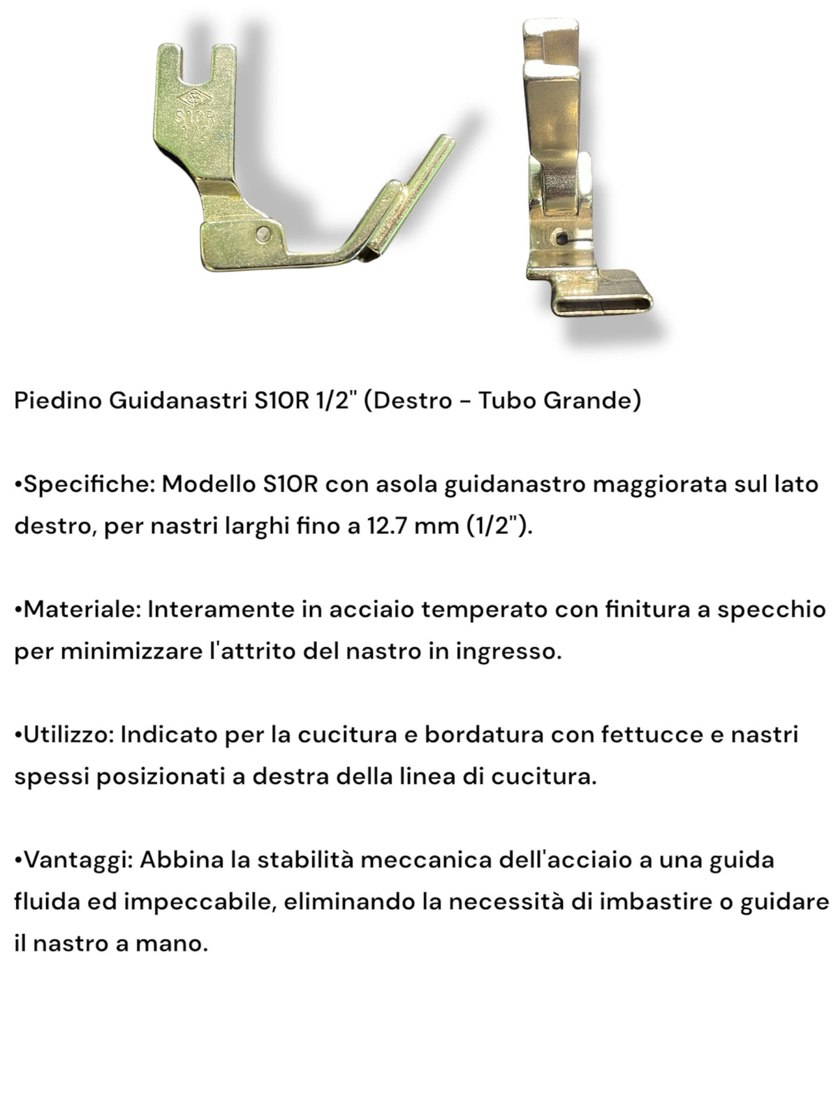 Piedino Guidanastri S10 per Macchina da Cucire Industriale