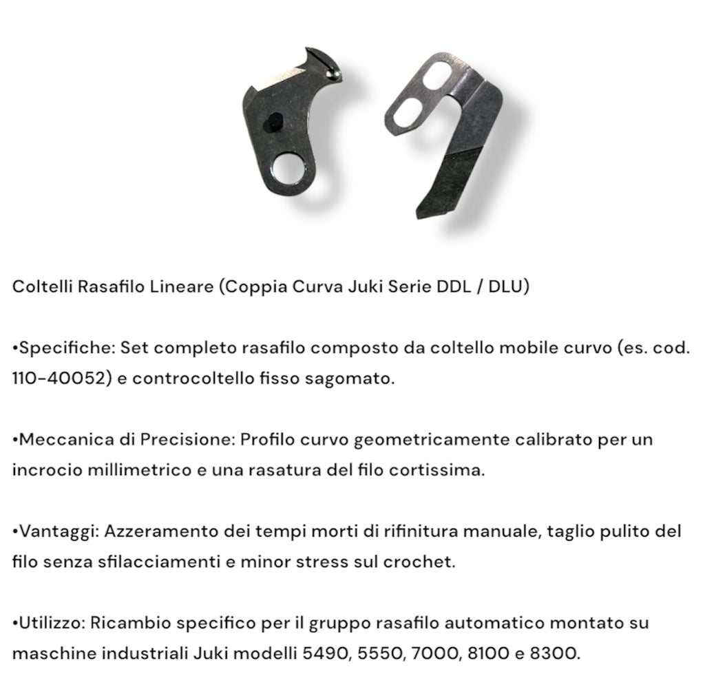 Coltelli Industriali Juki – Kit Rasafilo e Tagliacuci