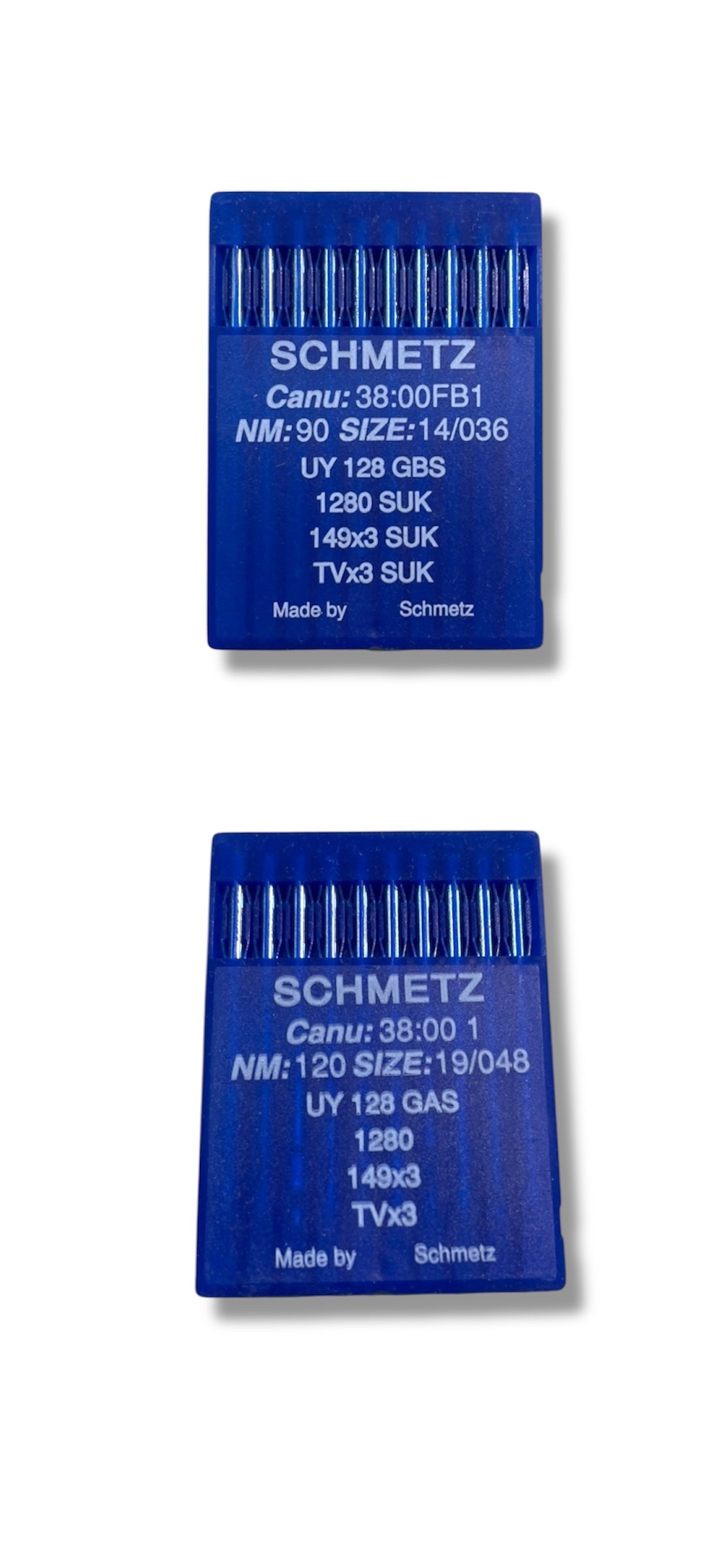 Aghi Schmetz per Macchine da Copertura – UY 128 GBS / UY 128 GAS (NM 60–120)