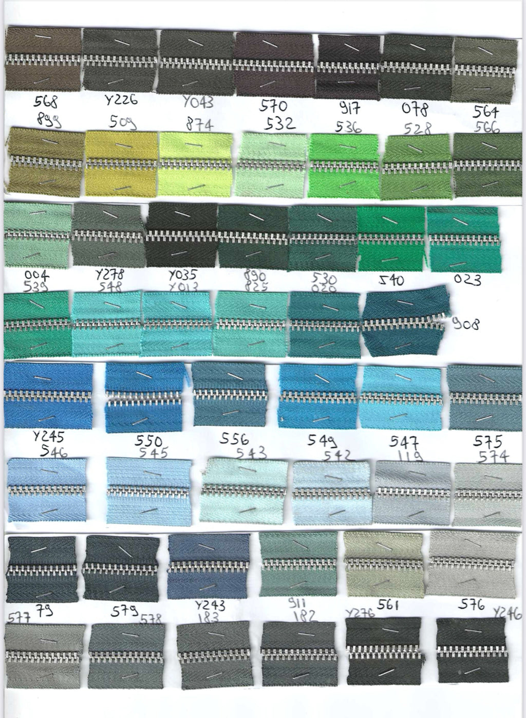 Zip per Jeans YKK