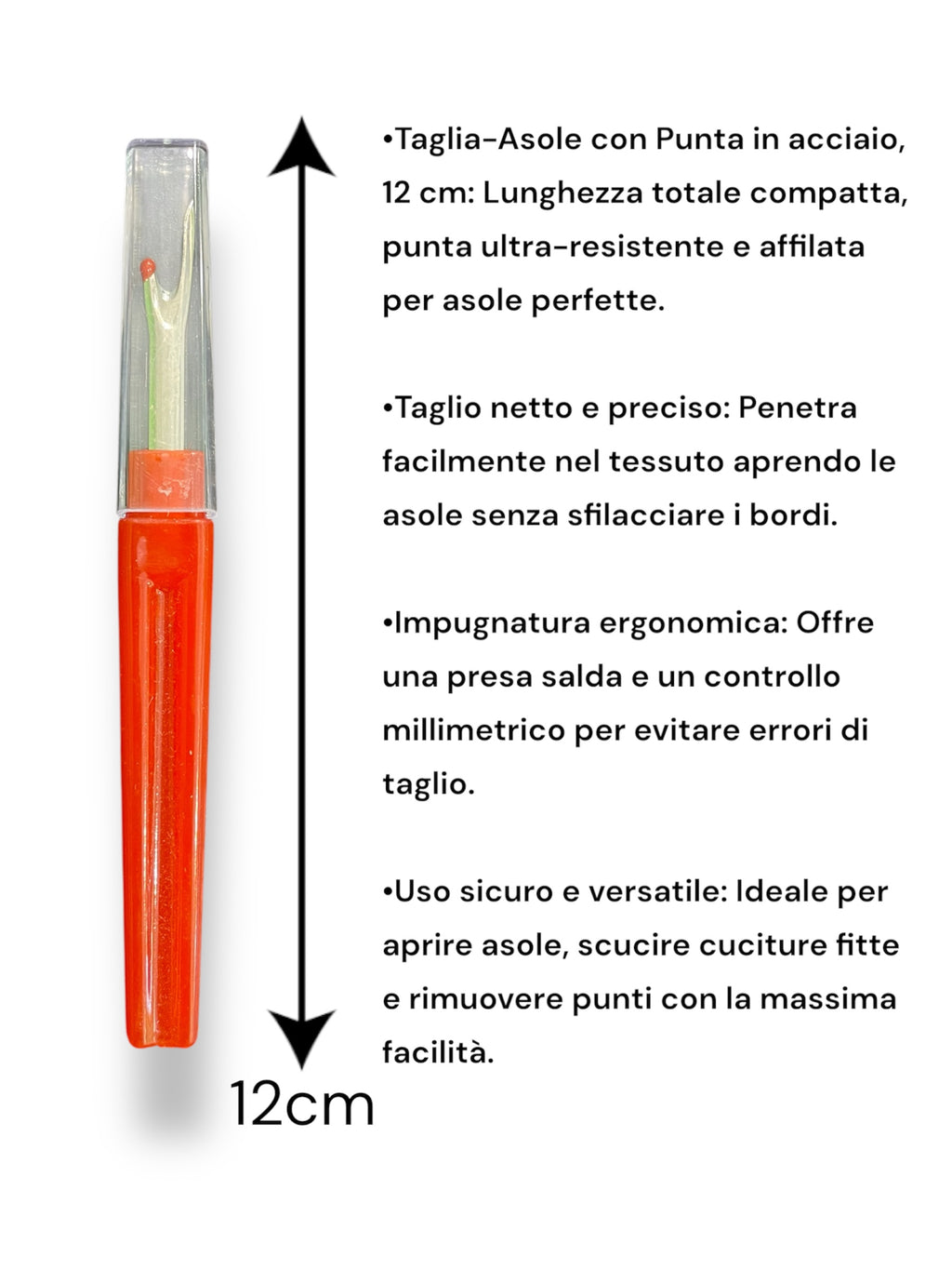 Taglia-Asole Professionale con Punta in Acciaio