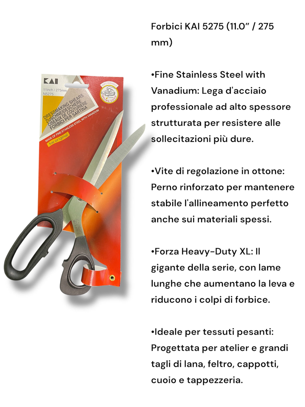 Forbici Professionali KAI Serie 5000 – Forbici per Sartina