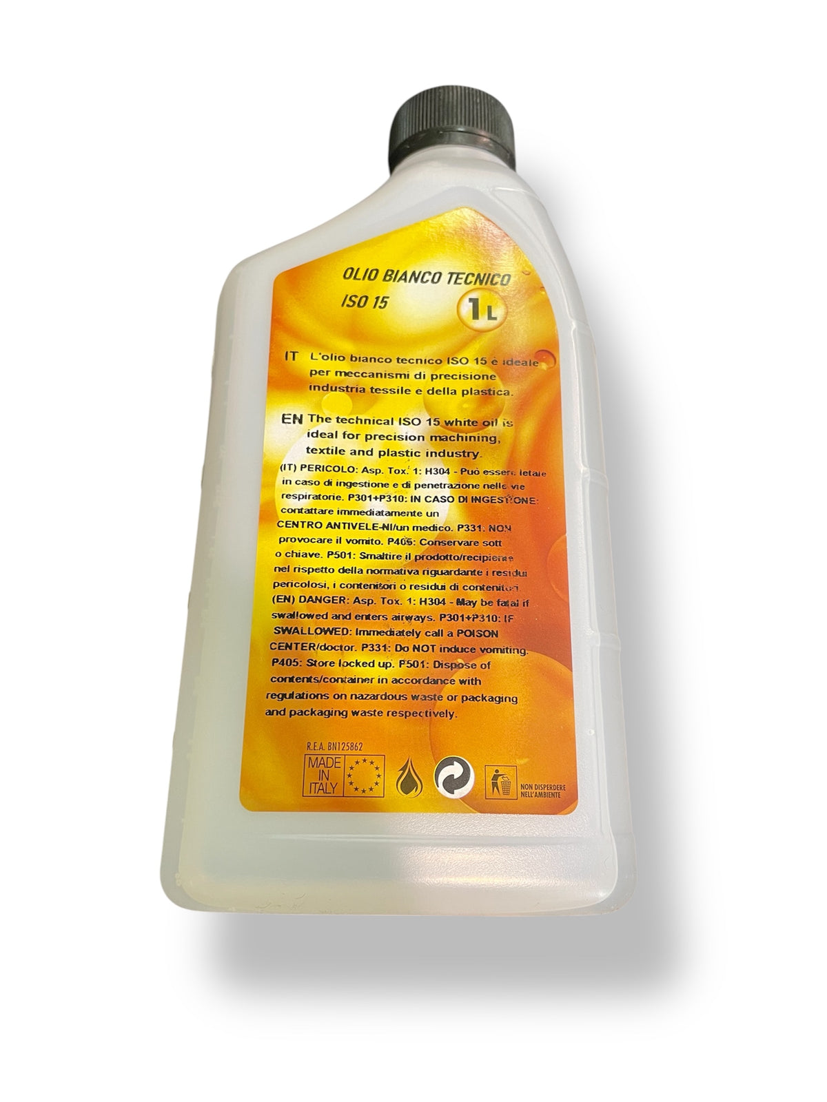 Olio Bianco Tecnico ACSOL ISO 15 per Macchine da Cucire Industriali – 1 L
