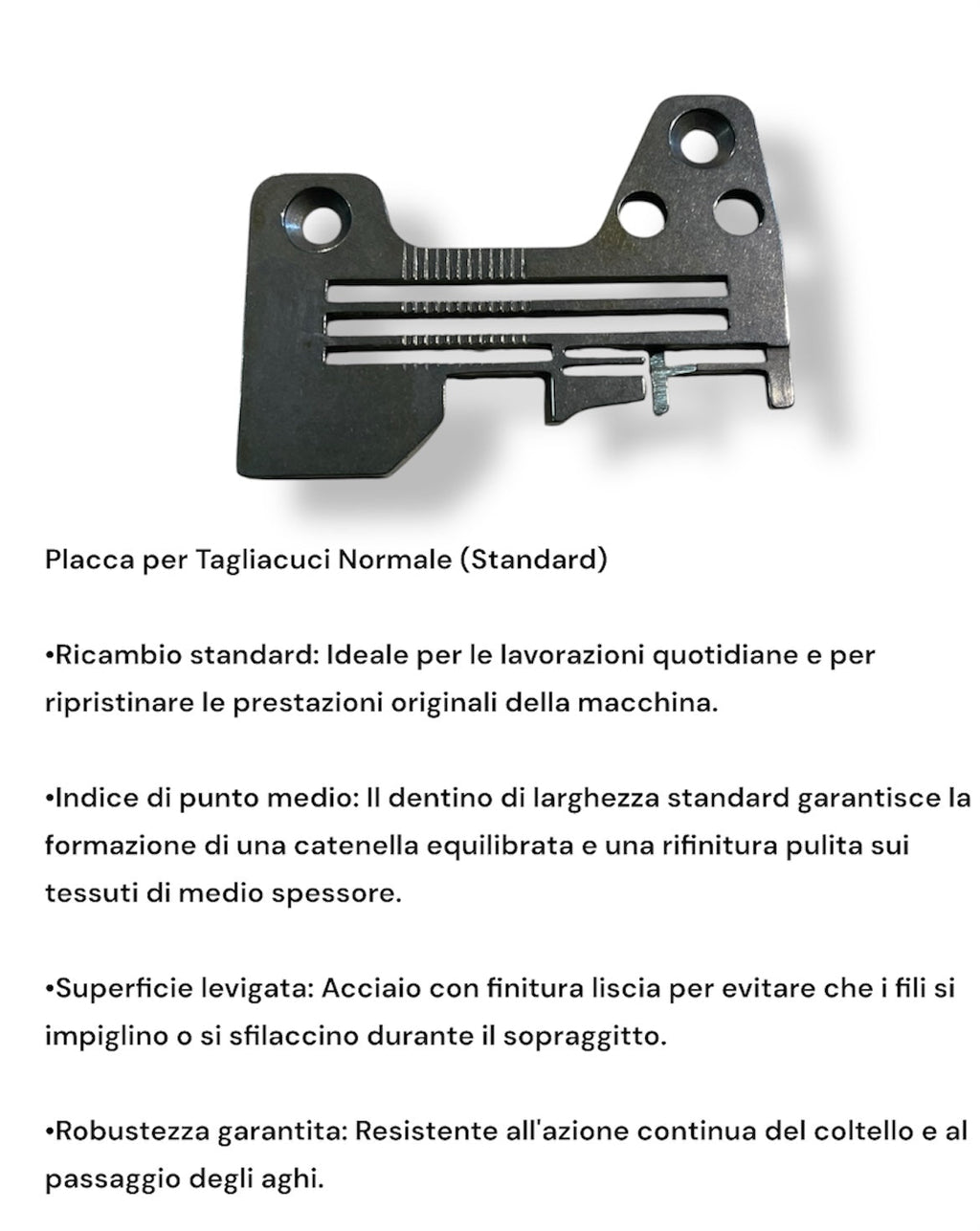 Placche per Tagliacuci e Macchine Lineari