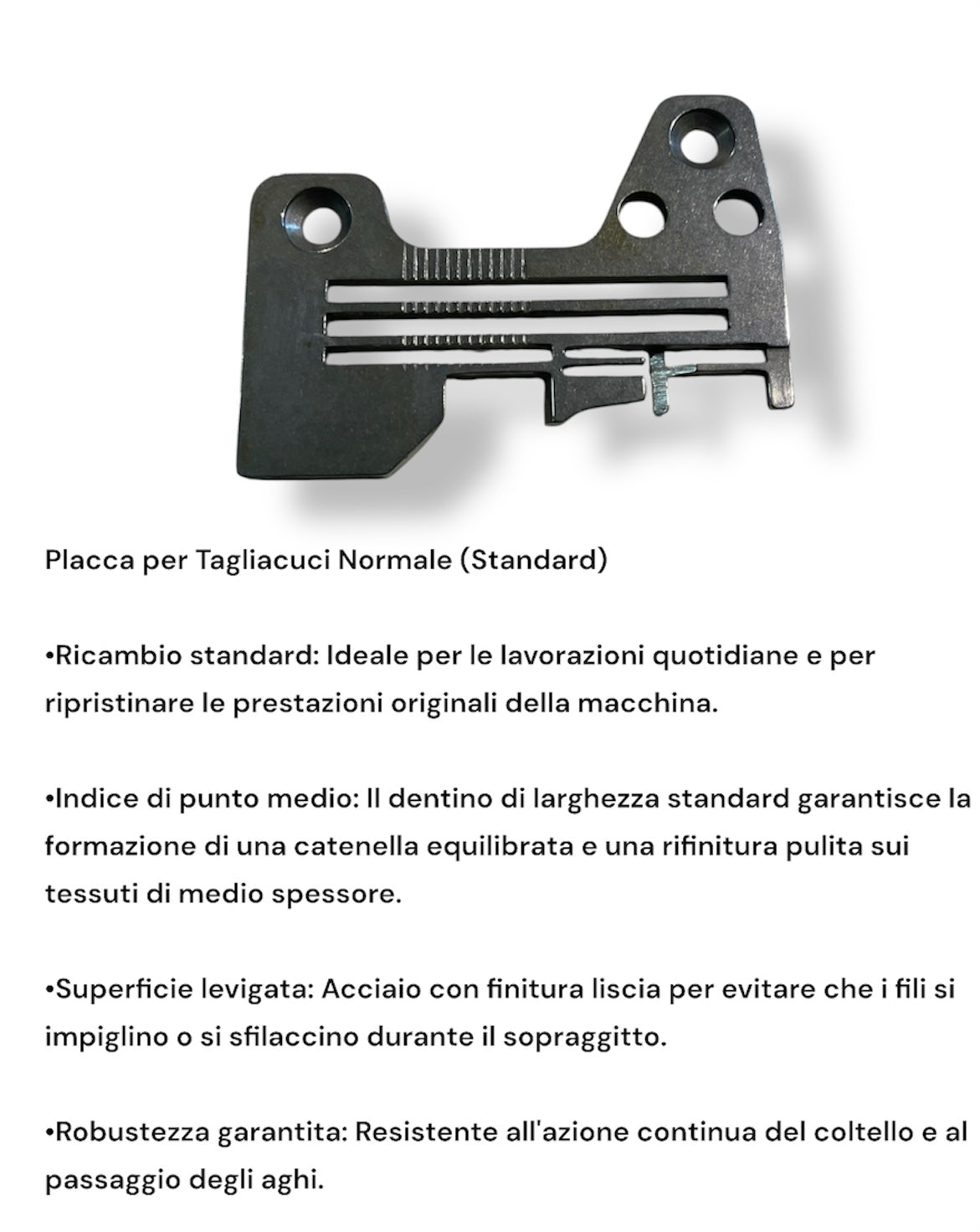 Placche per Tagliacuci e Macchine Lineari