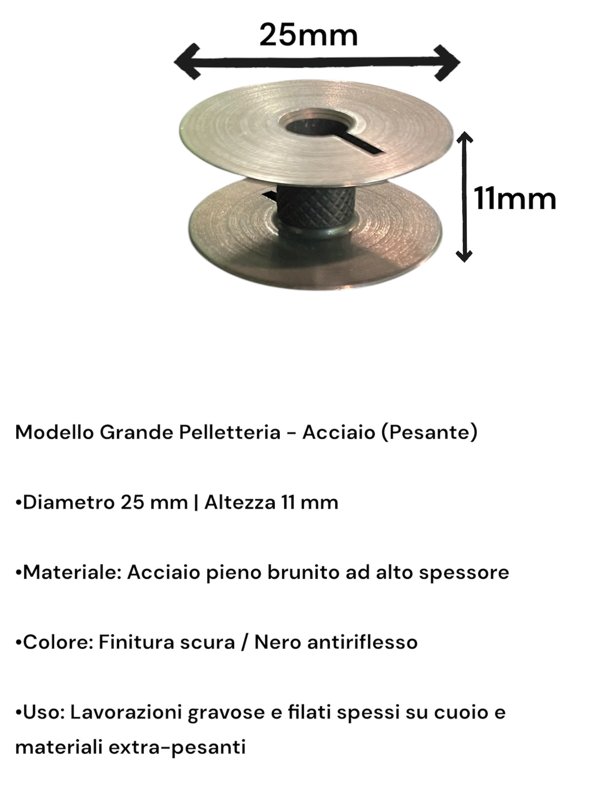 Spoline per Macchine da Cucire Industriali - 4 Modelli: Standard, Adler/Pfaff, Pelletteria Alluminio e Acciaio